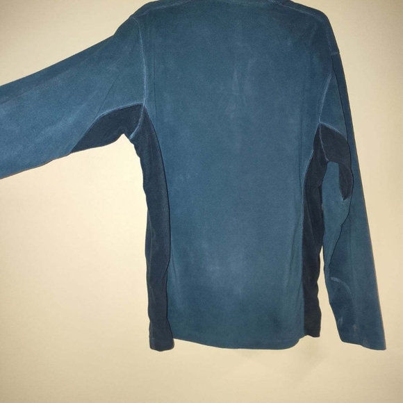 Columbia Men's Medium 3/4 zip fleece pullover blue teal - Picture 4 of 5